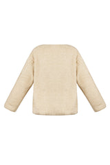 Jacke Teddy in Beige