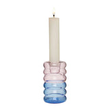 Kerzenhalter Hoop in Rosa/ Blau