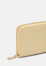Seidenfelt Ylva – Kompakte Brieftasche in Butter Yellow
