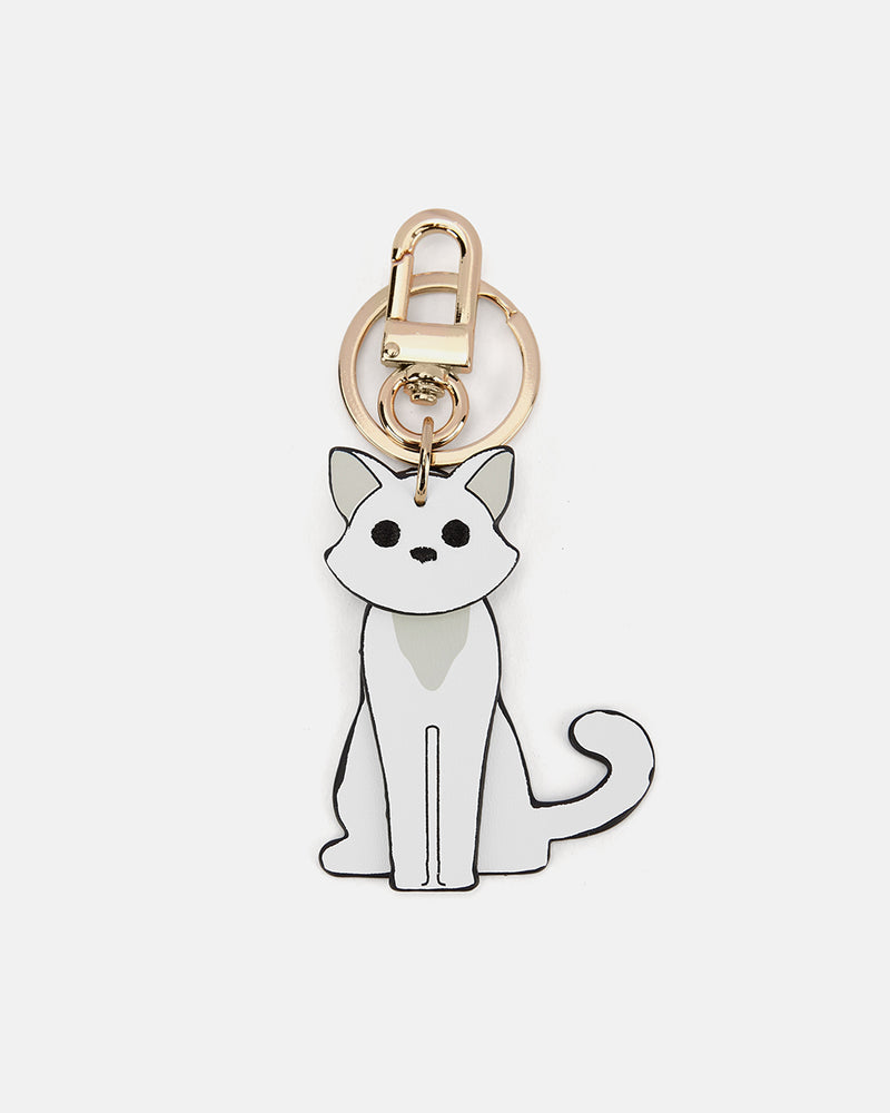 Taschenanhänger „My Cat“ – Seidenfelt Charm mit Katzenmotiv