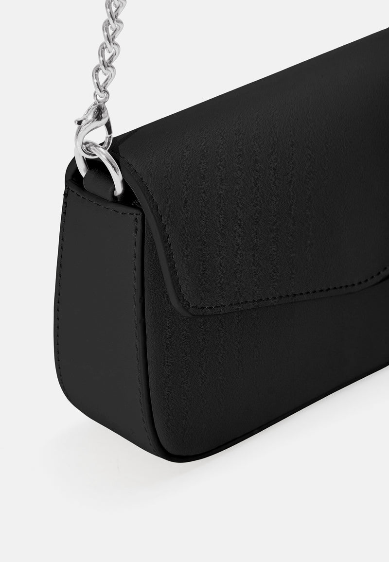 Crossbody-Tasche mit Kette VANJA - Schwarz