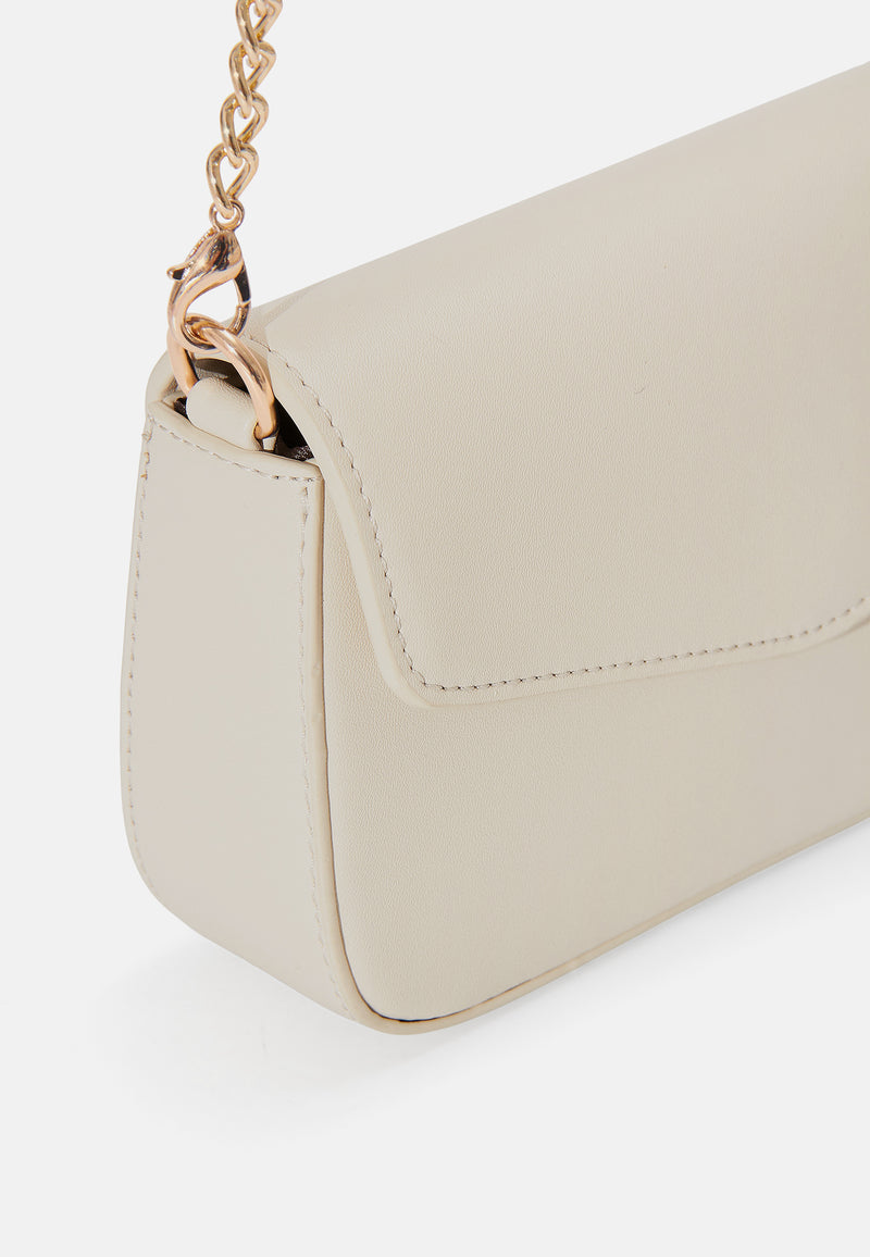 Crossbody-Tasche mit Kette VANJA - Beige