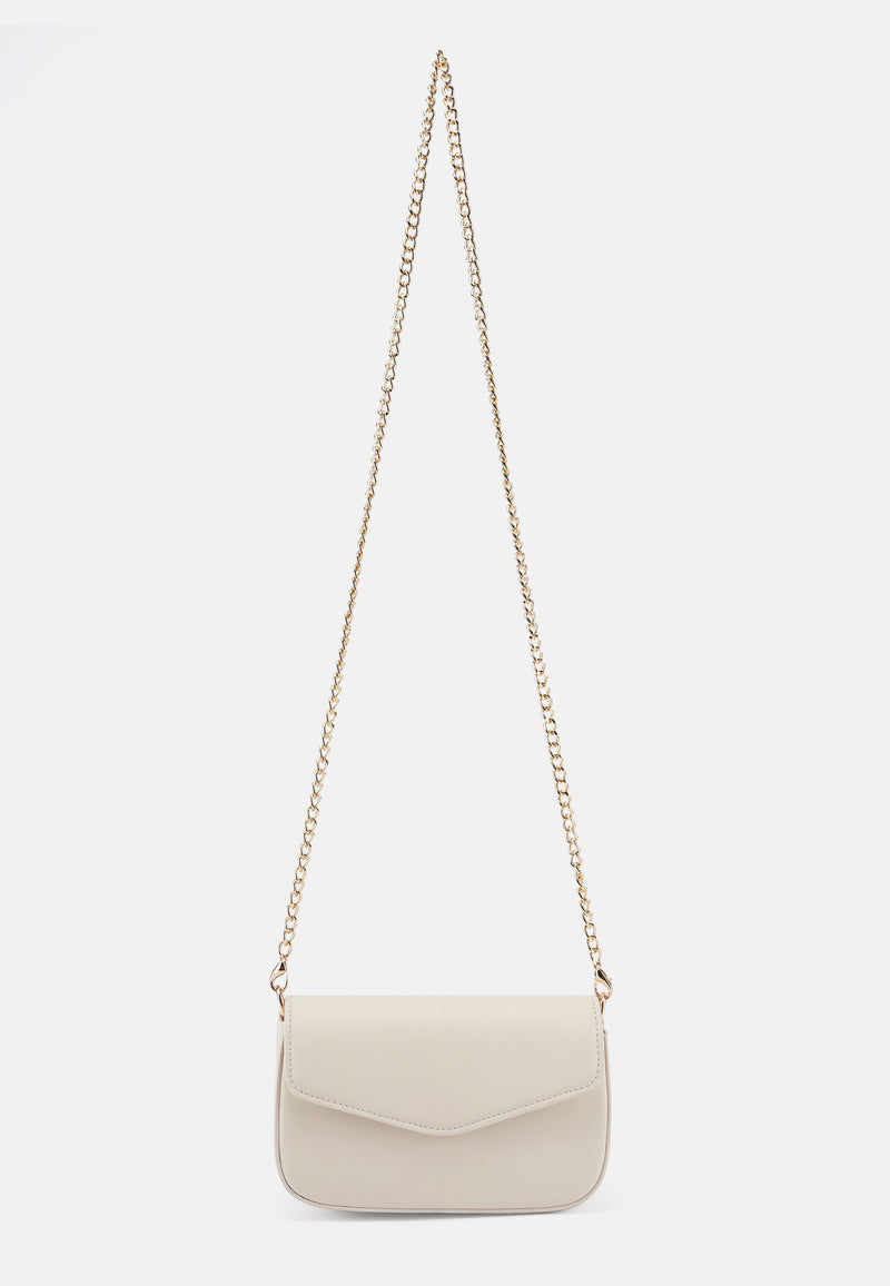 Crossbody-Tasche mit Kette VANJA - Beige