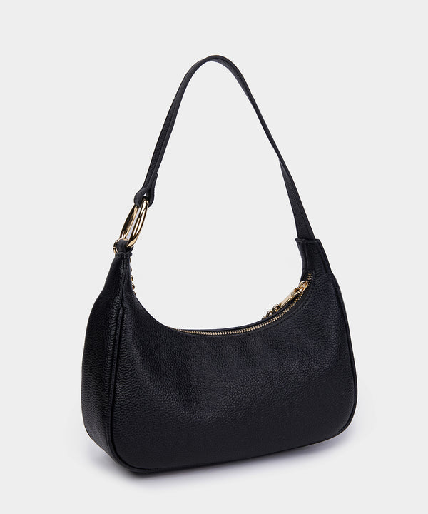 Schultertasche Svedala in Black/Gold
