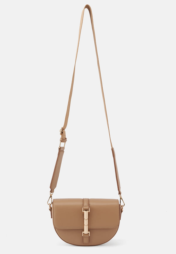 Crossbody Tasche Loviisa in Coffee & Cream