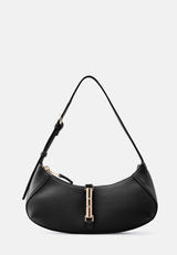 Schultertasche Loviisa East-West in Schwarz