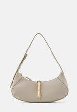Schultertasche Loviisa East-West in Cool Taupe