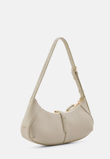 Schultertasche Loviisa East-West in Cool Taupe