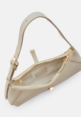 Schultertasche Loviisa East-West in Cool Taupe