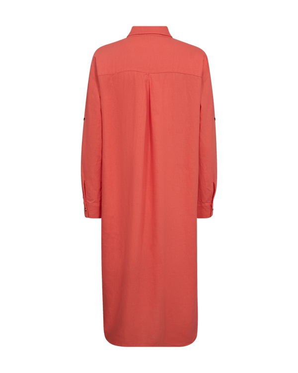 Leinenkleid Lava in Coral