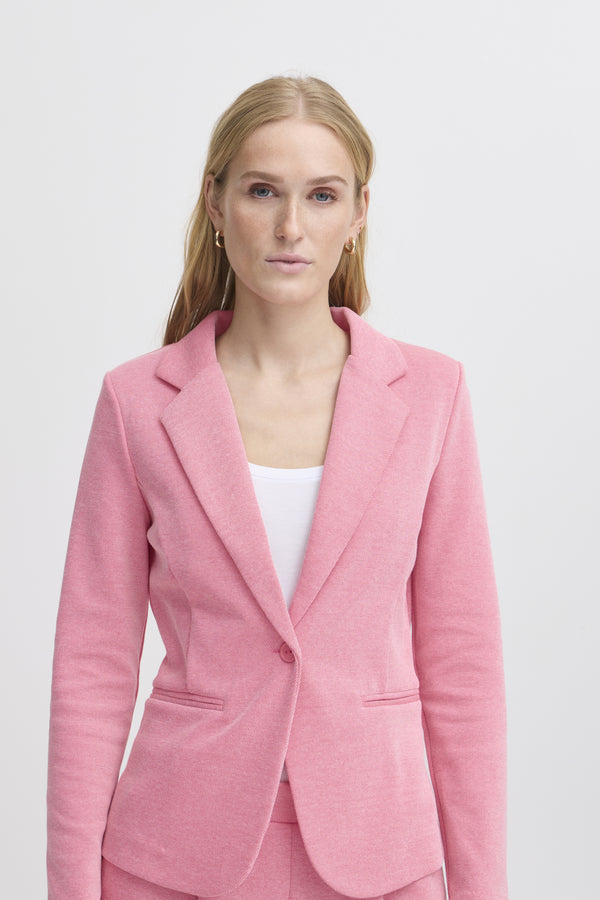 Jersey-Blazer in Pink – Piqué-Baumwollmix, Modell Kate Pique