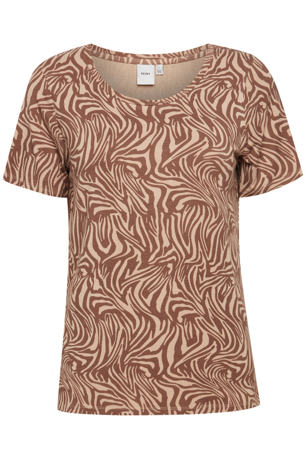T- Shirt Rissi in Animal Natural