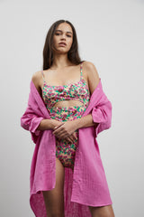 Tunika Foxa Beach in Super Pink