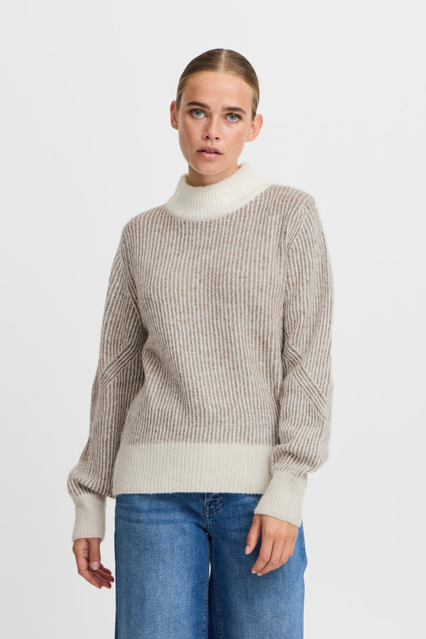 Pullover Kamara Stripe in Fungi