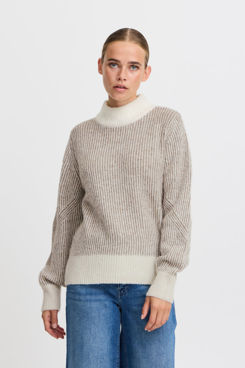 Pullover Kamara Stripe in Fungi