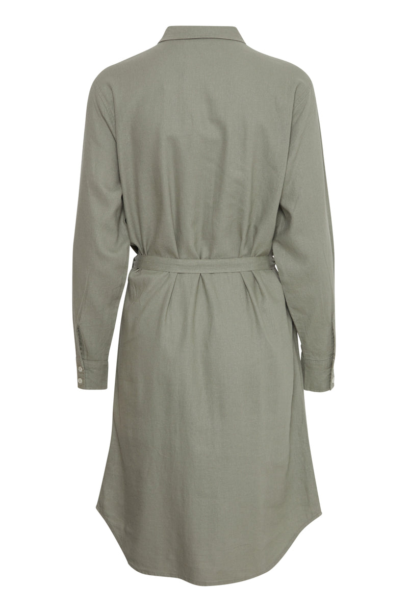 Blusenkleid Lino in Vetiver