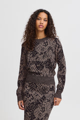 Pullover Meleo in Dark Fungi Snake