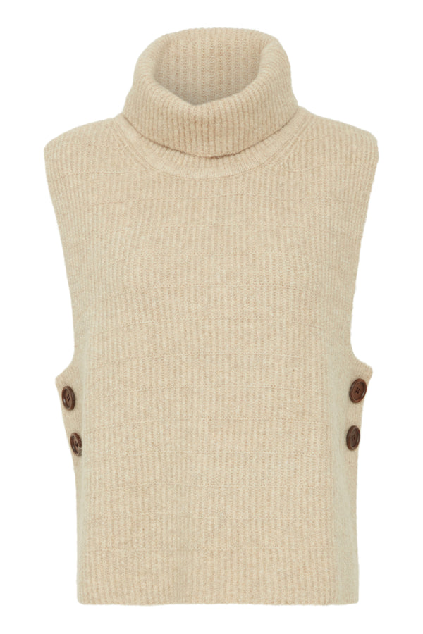 Poncho Sidonie in Oatmeal Melange