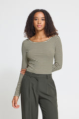 Pullover Cella LS in Rosin/Birch