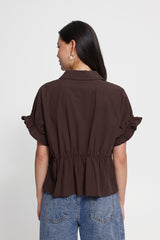 Bluse Sami in Braun