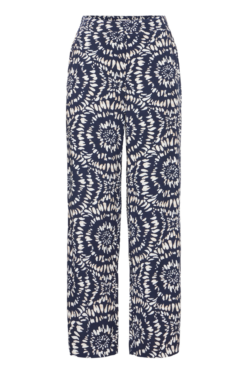 Gemusterte Sommerhose aus Viskose - Modell Aya