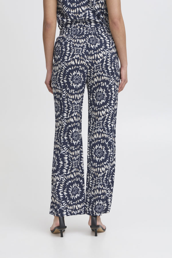 Gemusterte Sommerhose aus Viskose - Modell Aya