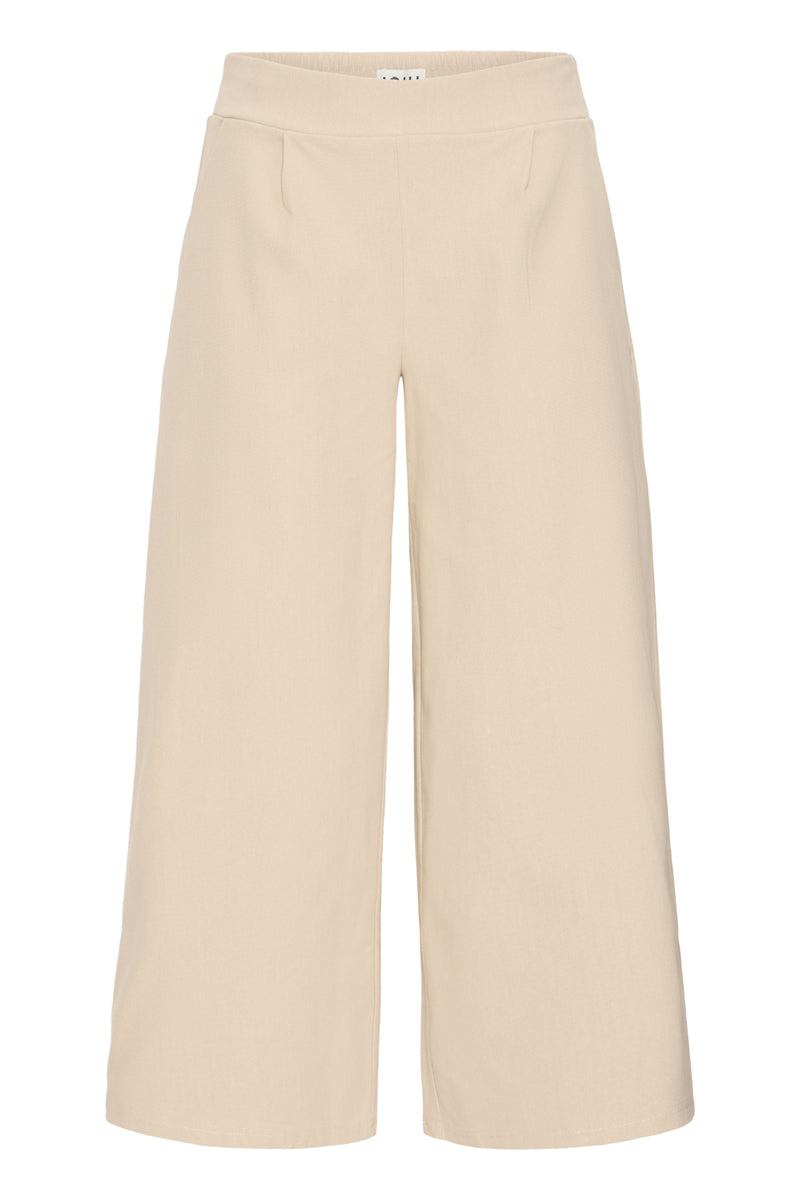 Jersey-Culotte in Beige – Baumwollmix, Modell Kate Denerim