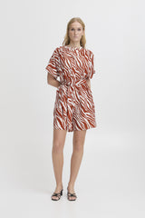 Kurzarm-Jumpsuit mit Zebra-Print – Modell Yardeen aus LENZING™ ECOVERO™