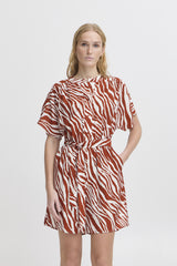 Kurzarm-Jumpsuit mit Zebra-Print – Modell Yardeen aus LENZING™ ECOVERO™