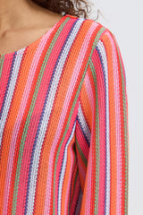Longsleeve Libella in Multi Stripe
