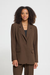 Blazer Fava Long BL in Slate Black Melange