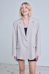 Oversize Blazer Fava in Grau