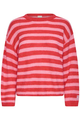 Strickpullover Blush LS in Poinsettia
