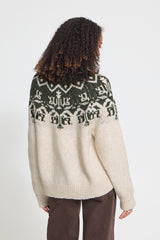 Pullover Nalas in Rosin With Oatmeal Melange