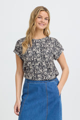 T-Shirt Seen Tee in Floral Paisley Salute
