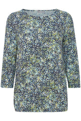 Bluse Flora in Navy Blazer Mix