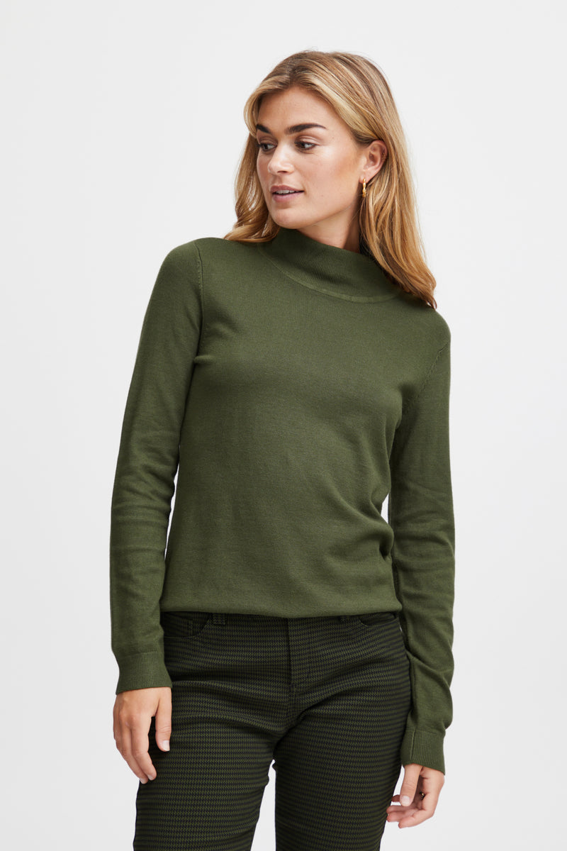 Pullover Blume in Rifle Green