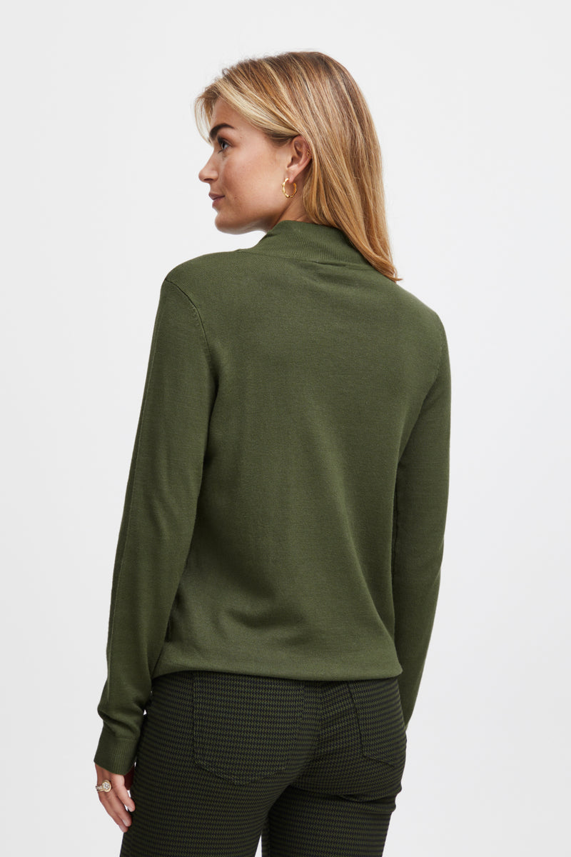 Pullover Blume in Rifle Green
