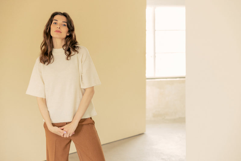Pullover Camile in Birch Melange