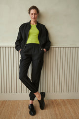 Pullover Eretta in Dark Citron Melange
