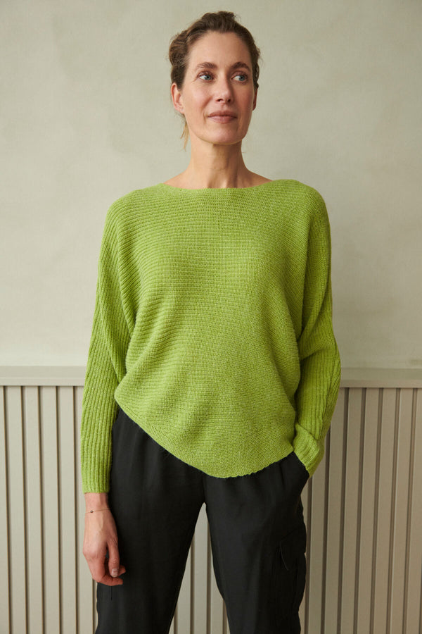 Pullover Eretta in Dark Citron Melange