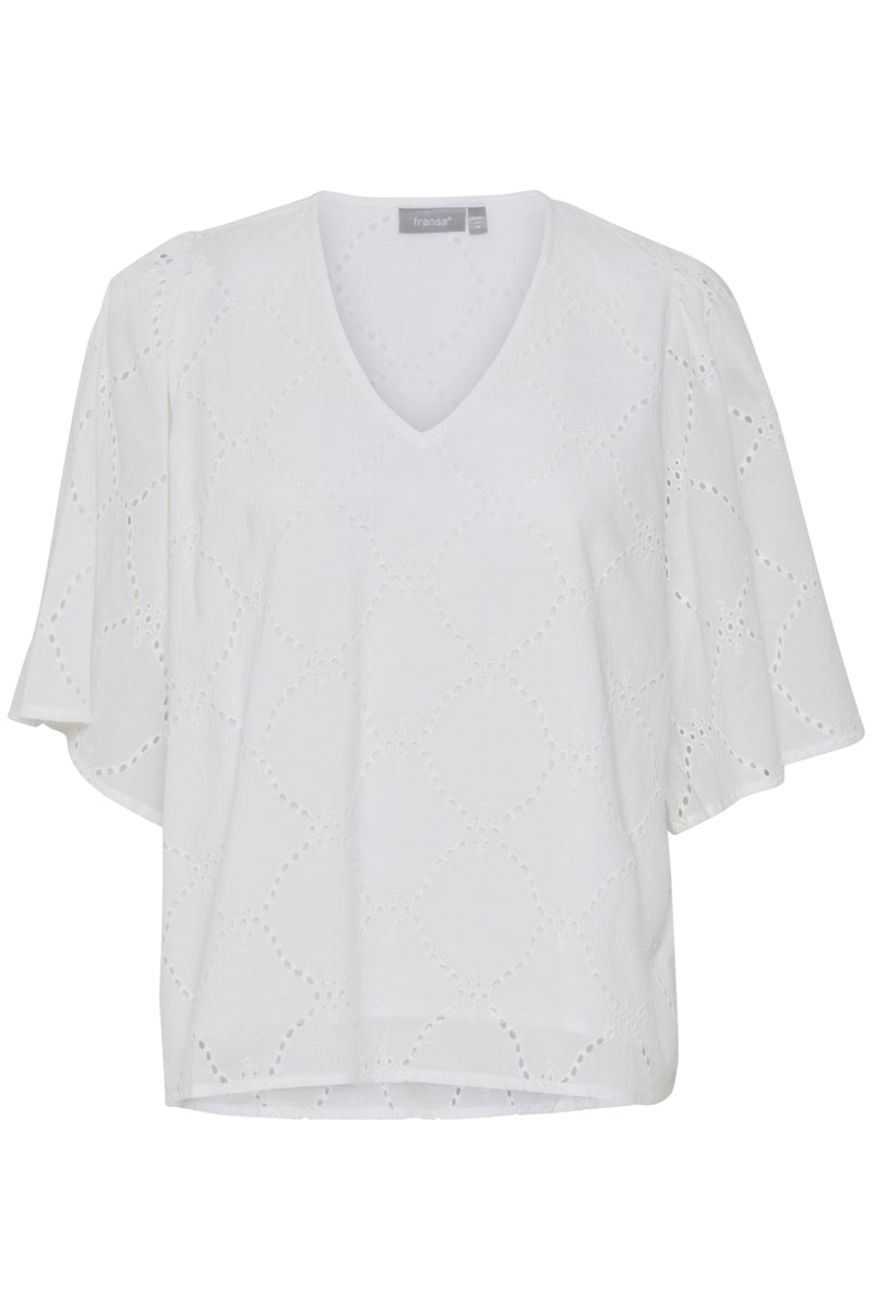 Bluse Sola in Blanc de Blanc