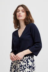 Cardigan Blume in Navy Blazer