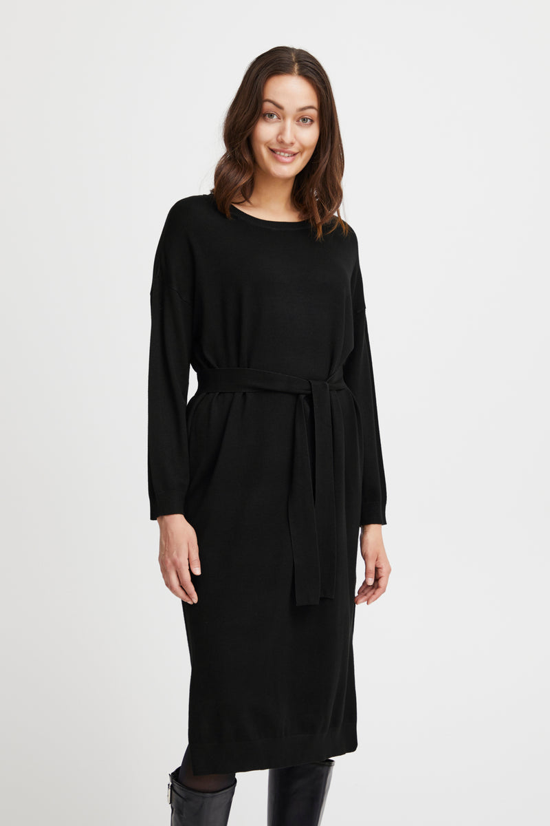 Kleid Blume in Black