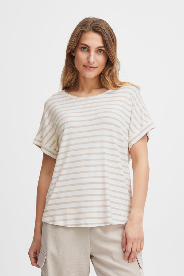 T-Shirt Dea in Oxford Tan Mix