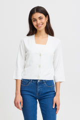 Cardigan Clia in Blanc de Blanc