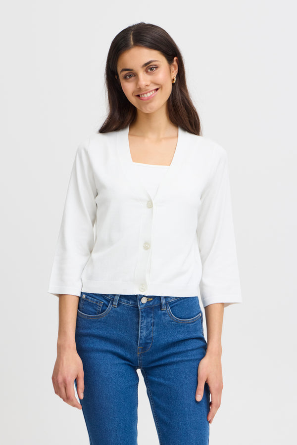 Cardigan Clia in Blanc de Blanc