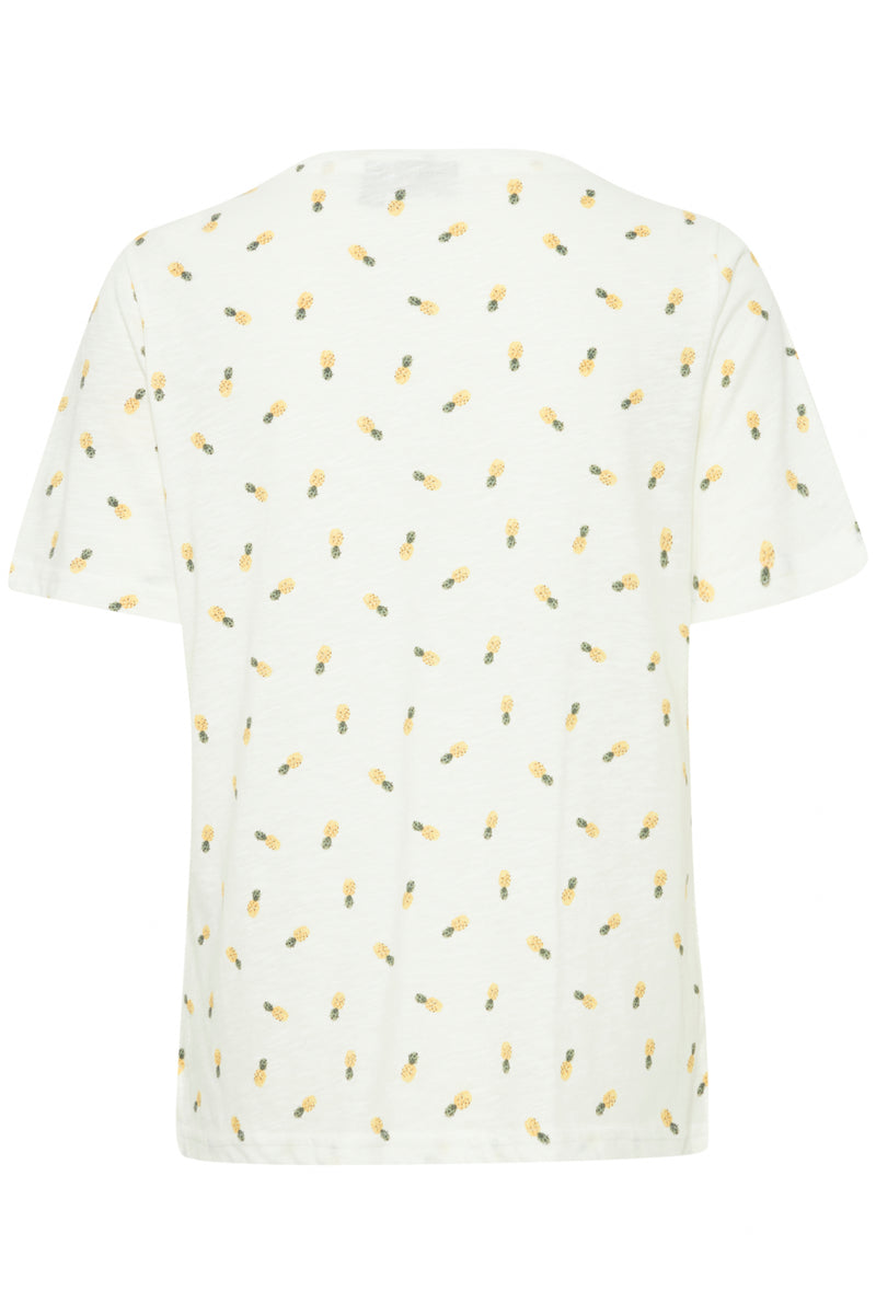 T-Shirt Hazel in Blanc de Blanc Ananas