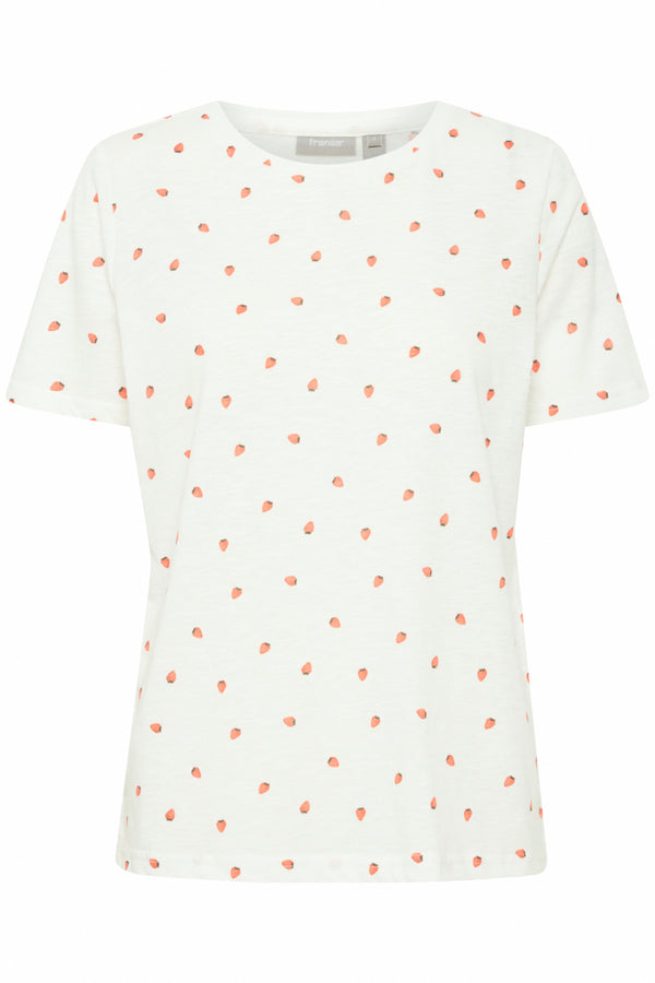 T-Shirt Hazel in Blanc de Blanc Erdbeere