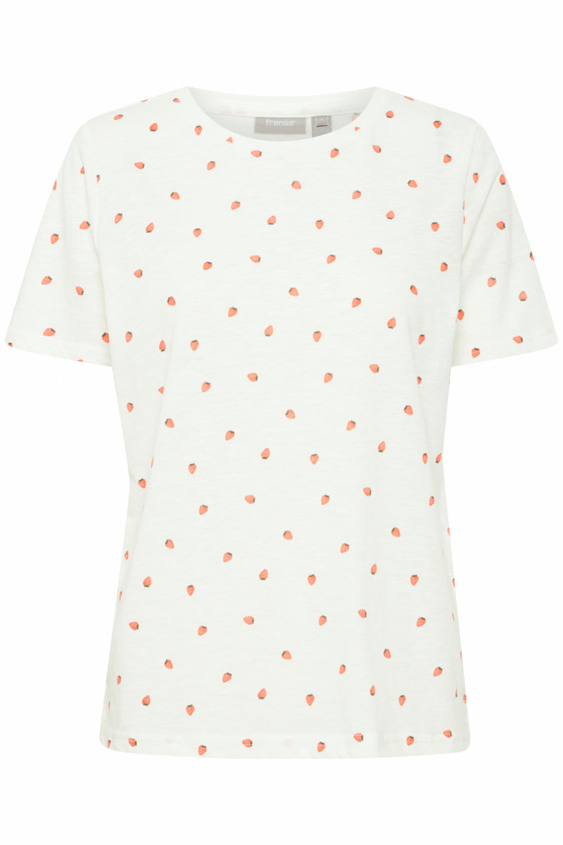 T-Shirt Hazel in Blanc de Blanc Erdbeere